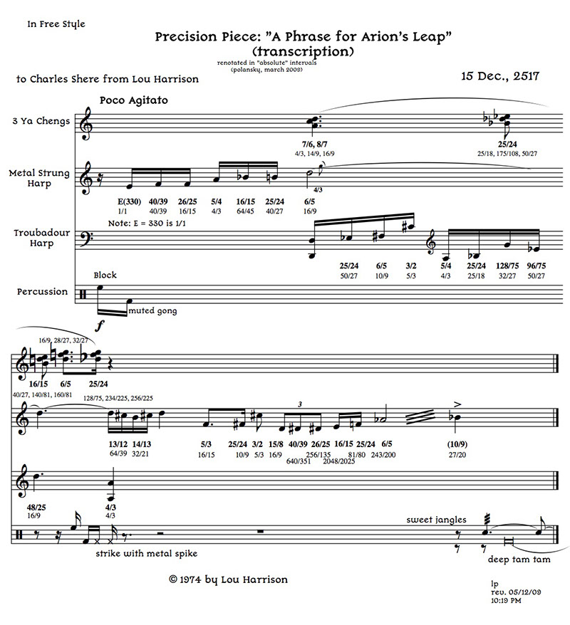 Just Polansky Arion's Leap renotation